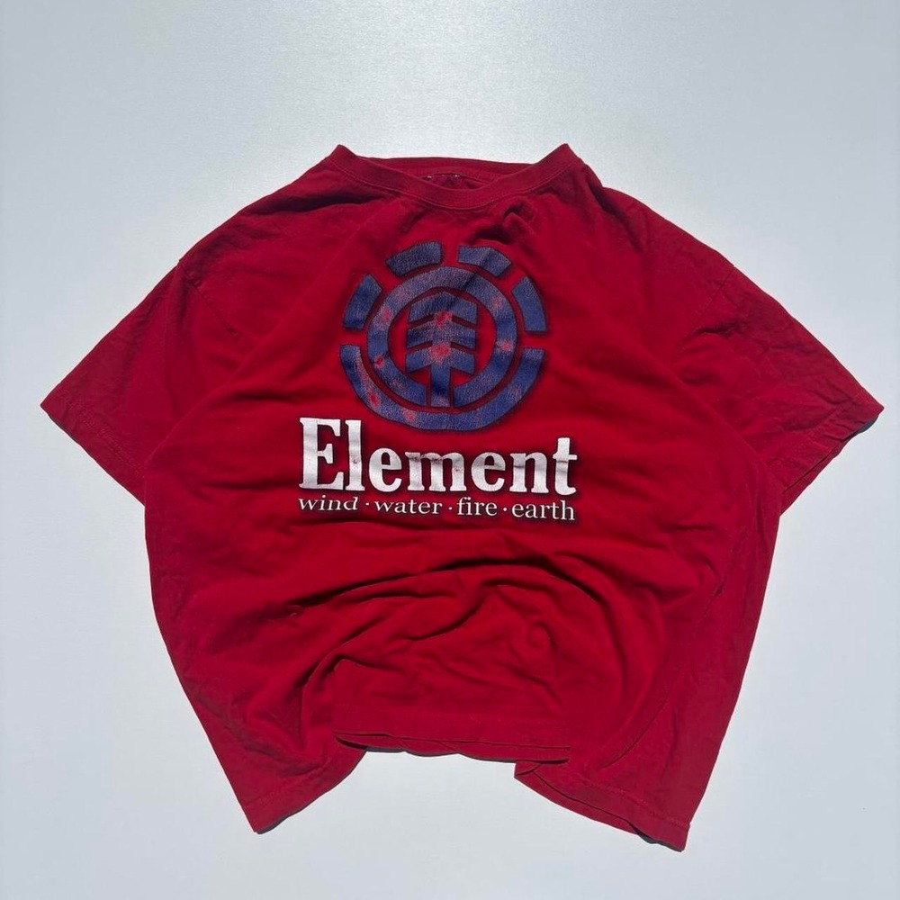 Vintage Red Element Skateboarding T-Shirt